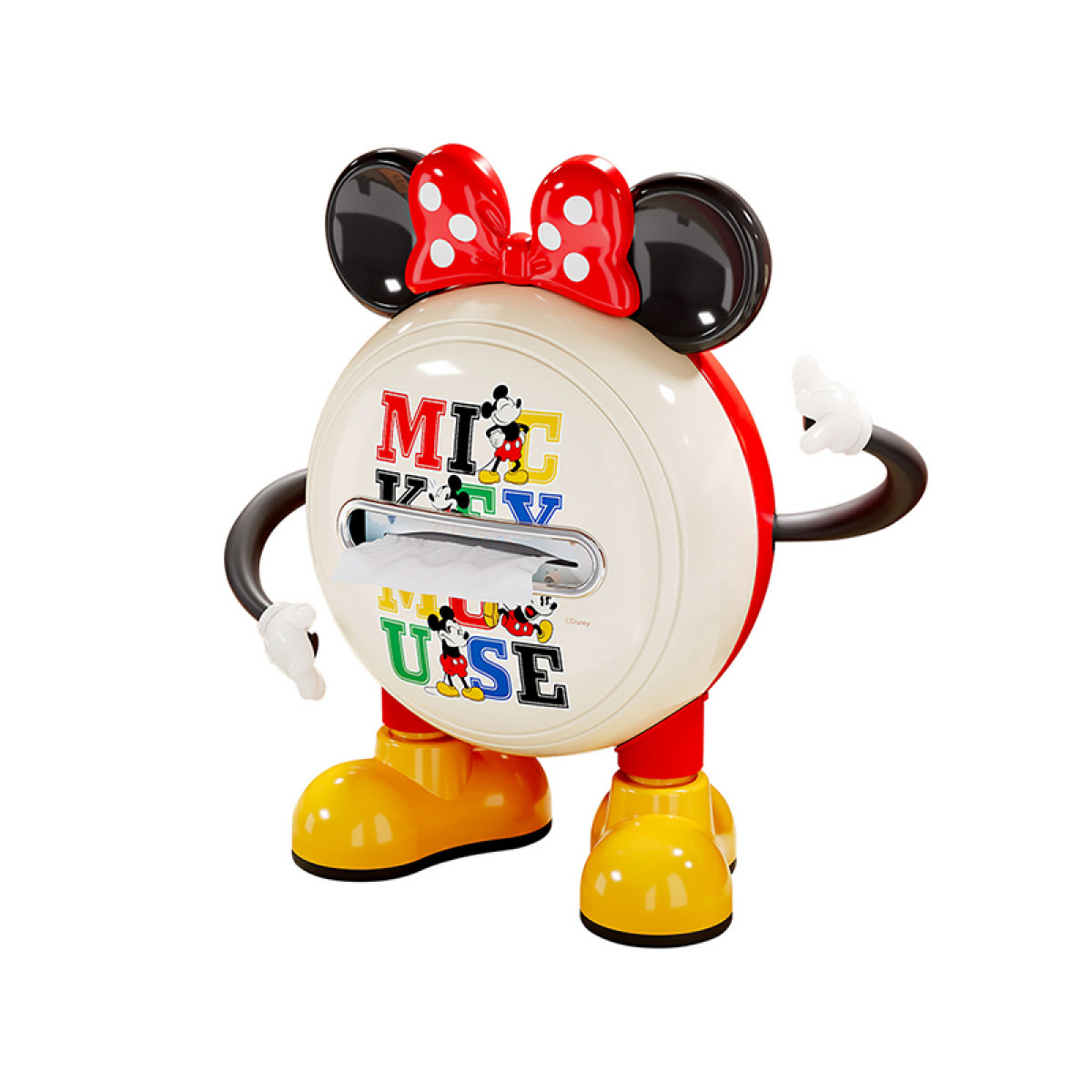 （巨邦佑）BJ+迪士尼纸巾收纳盒 潮玩纸巾盒精美印花不掉色稳固不倒