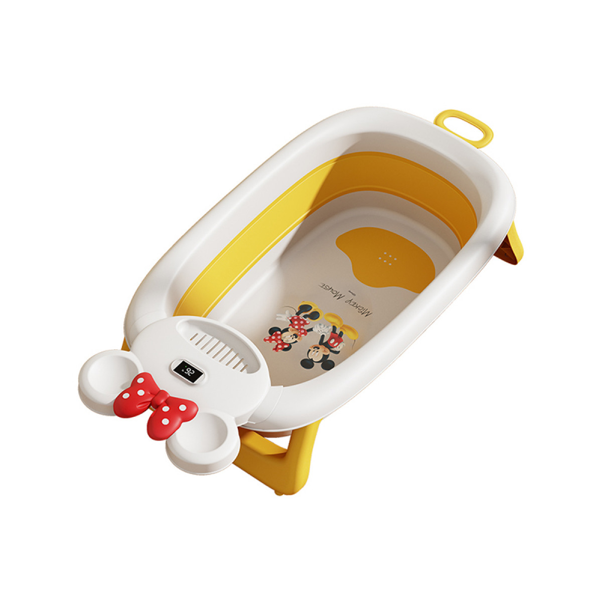 （巨邦佑）BJ+迪士尼浴盆 触屏三色感温贴心置物架设计立体大容量收纳方便